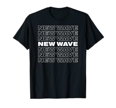 Amazon.com: NEW WAVE Retro Repeating Design T-Shirt